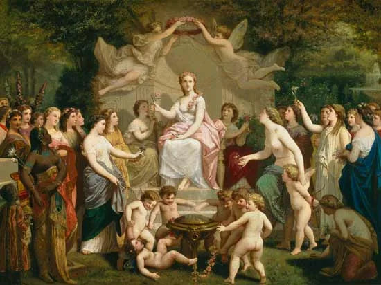 Allégorie du printemps - Henri-Pierre Picou image 1 copie de tableau peinte à la main