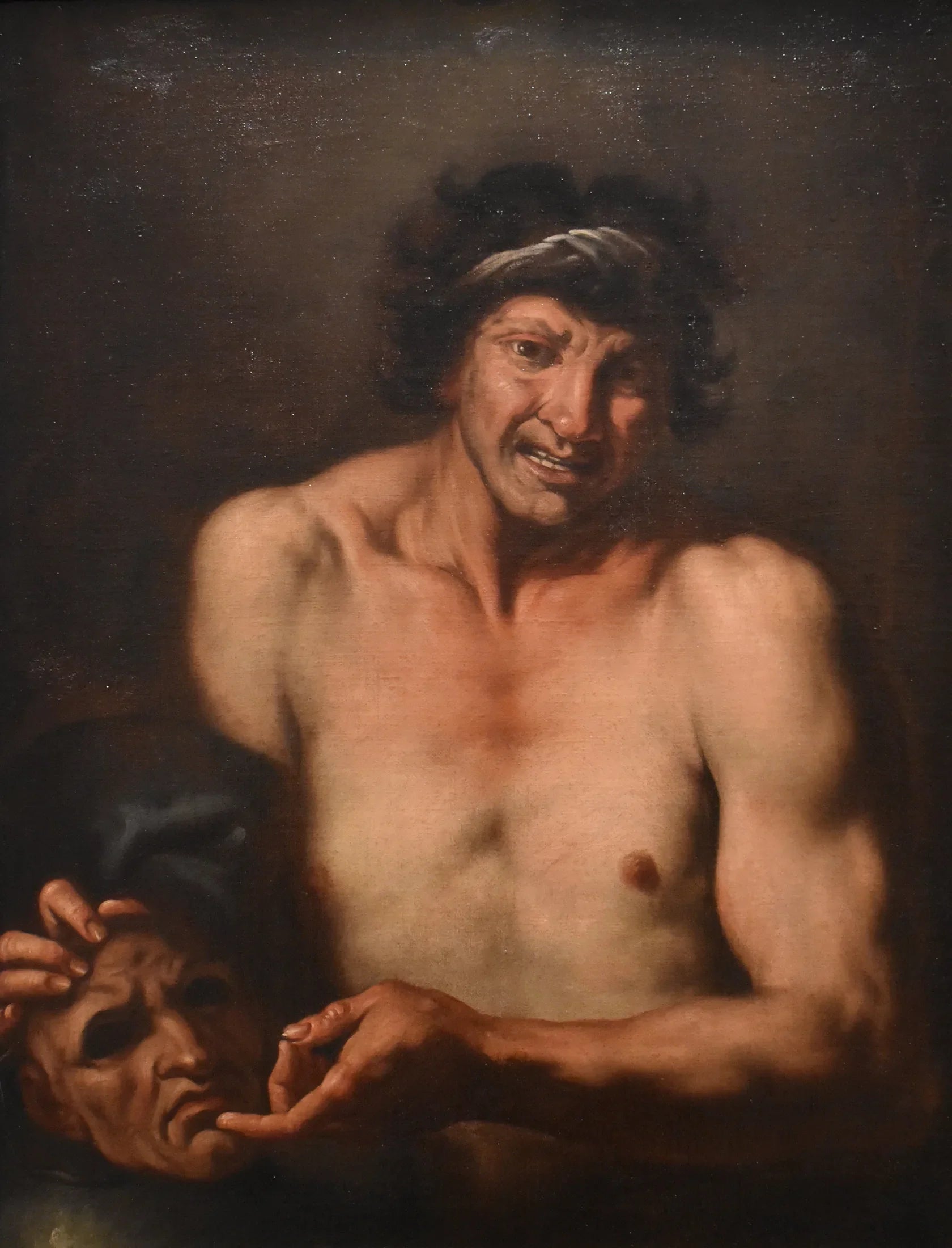 Allégorie du rire - Salvator Rosa image 1 copie peinte à la main à l’huile