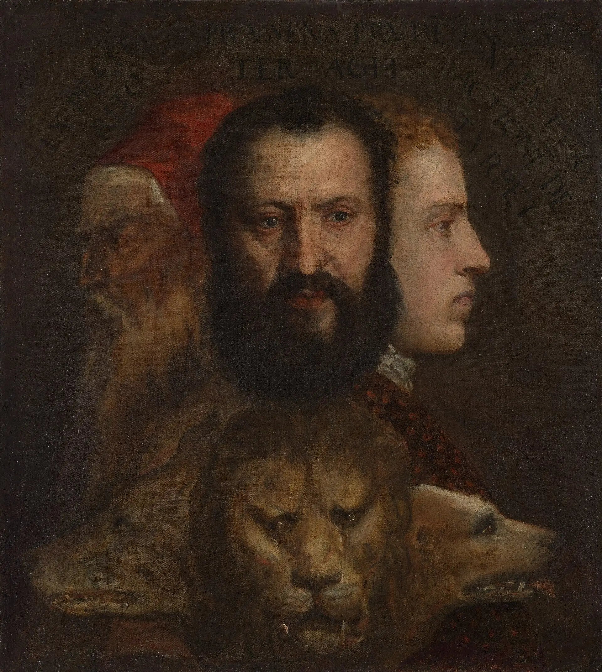 Allégorie du Temps gouverné par la Prudence - Titian image 1 reproduction artisanale de tableau