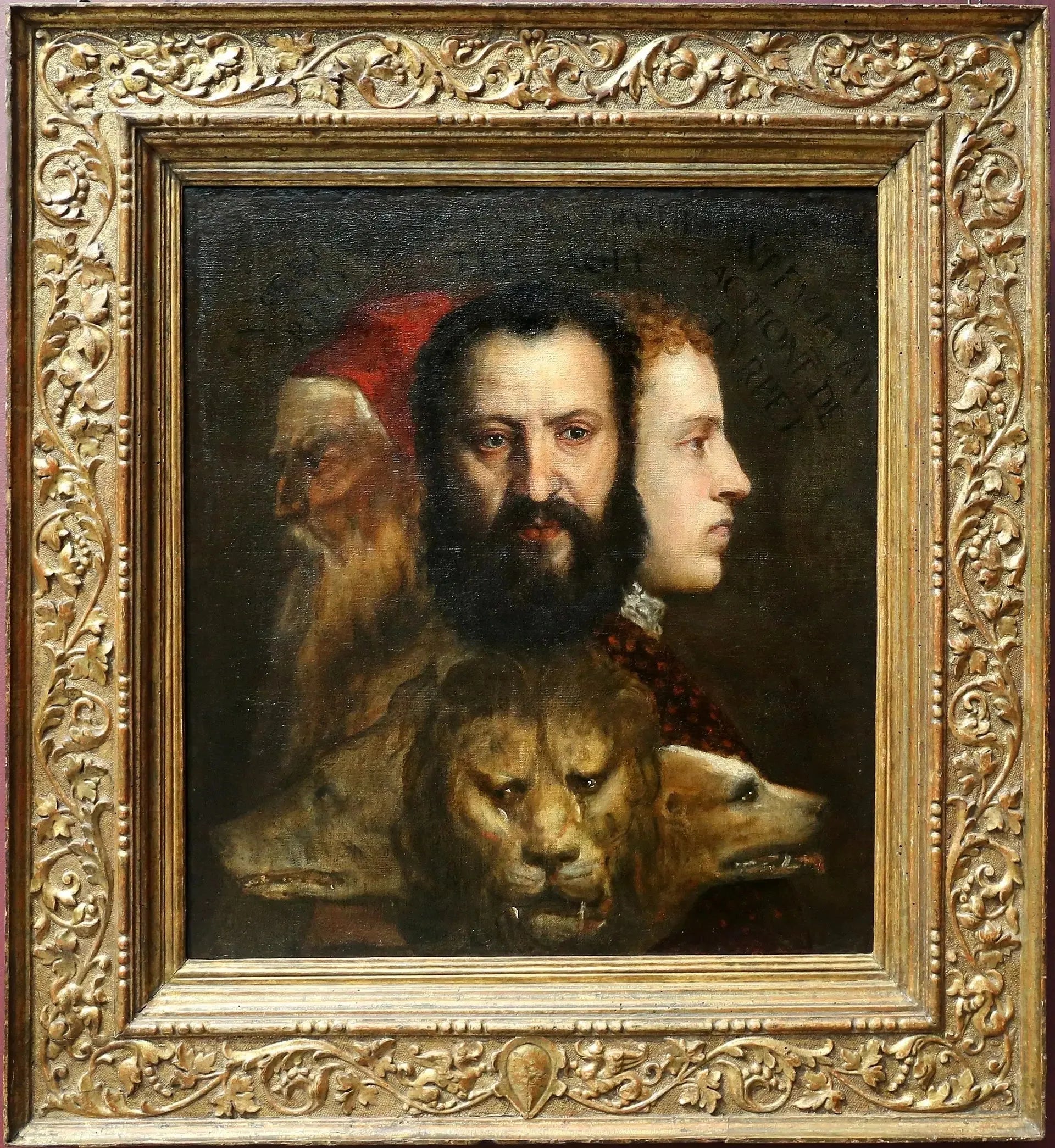 Allégorie du Temps gouverné par la Prudence - Titian image 2 copie peinte à la main à l’huile