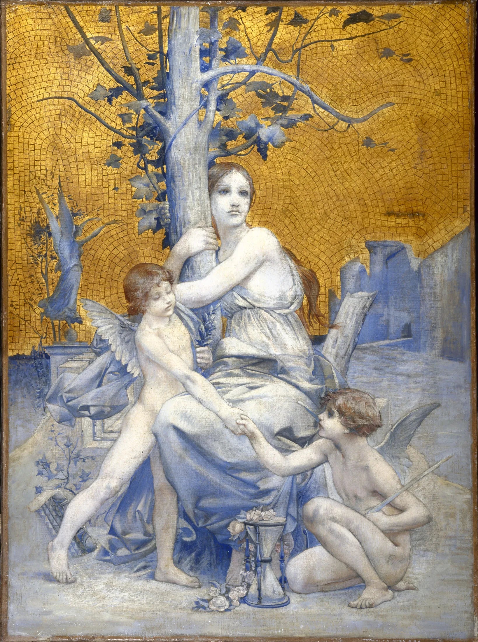 Allégorie du temps - Luc-Olivier Merson image 1 tableau peint à l’huile sur toile