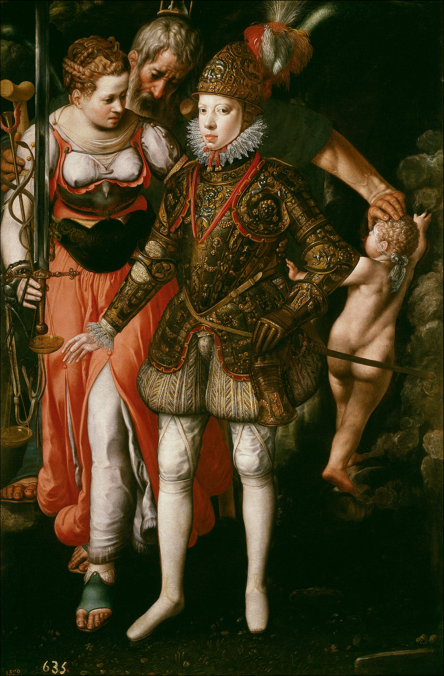 Allégorie de l'Éducation de Philippe III - Justus Tiel