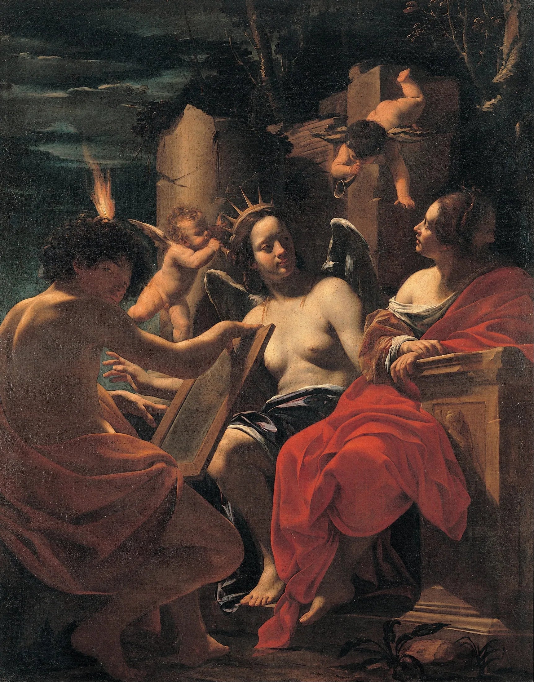 Allégorie - Simon Vouet image 1 tableau peint à l’huile sur toile