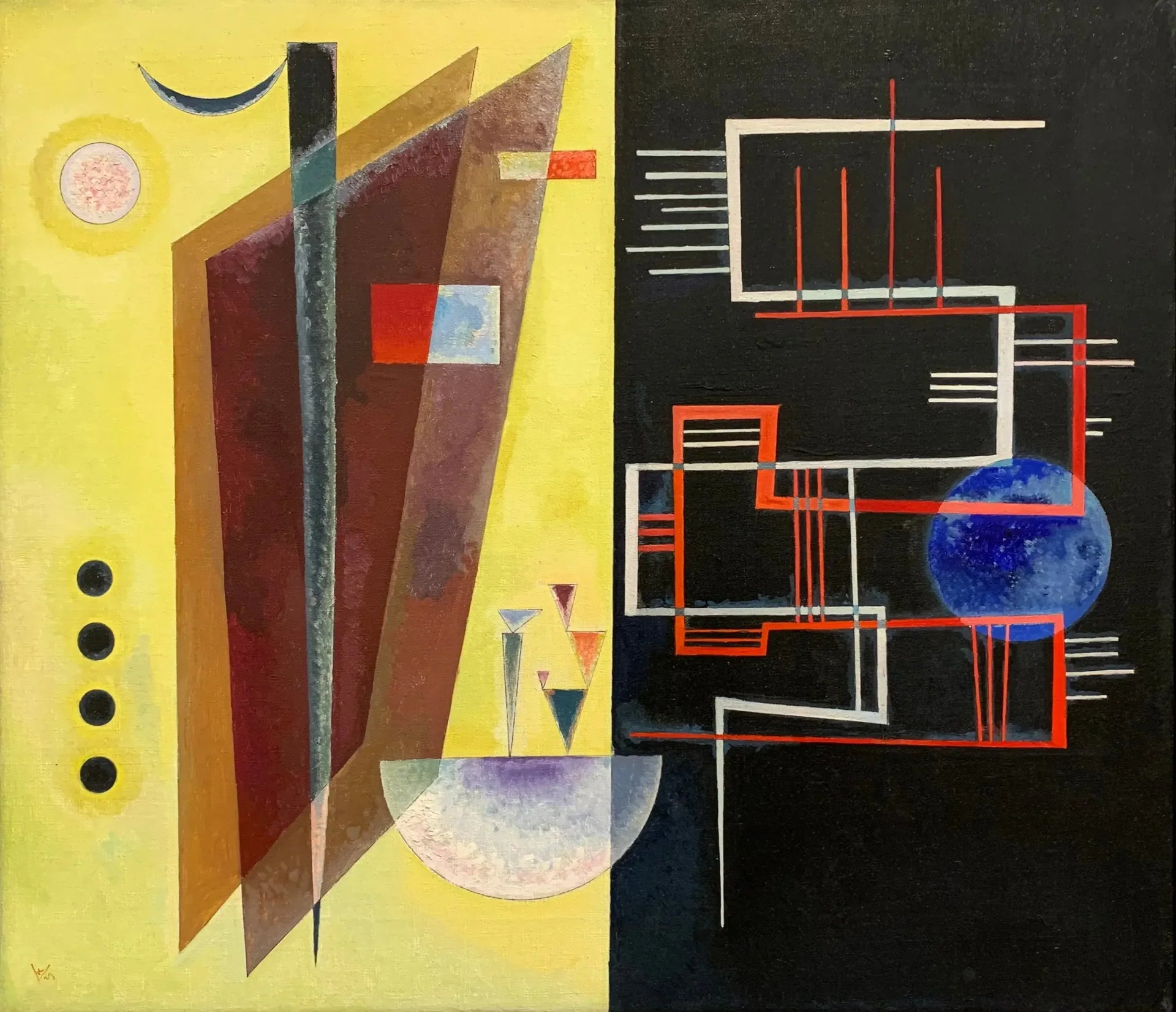 Alliance intérieure - Vassily Kandinsky image 1 tableau peint à l’huile sur toile