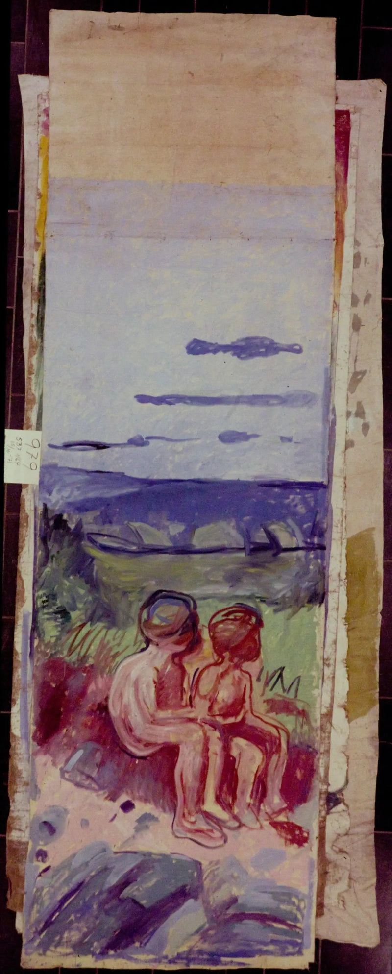 Alma Mater : deux enfants assis - Edvard Munch