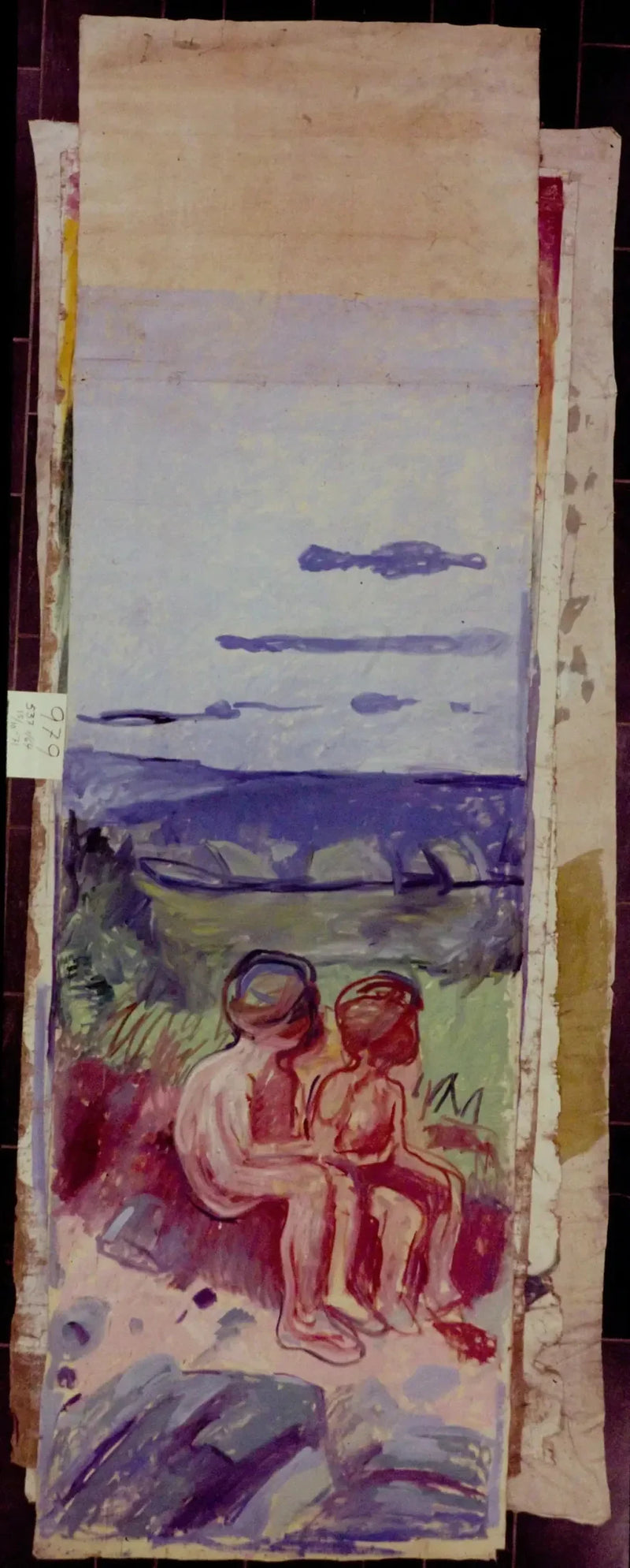 Alma Mater : deux enfants assis - Edvard Munch