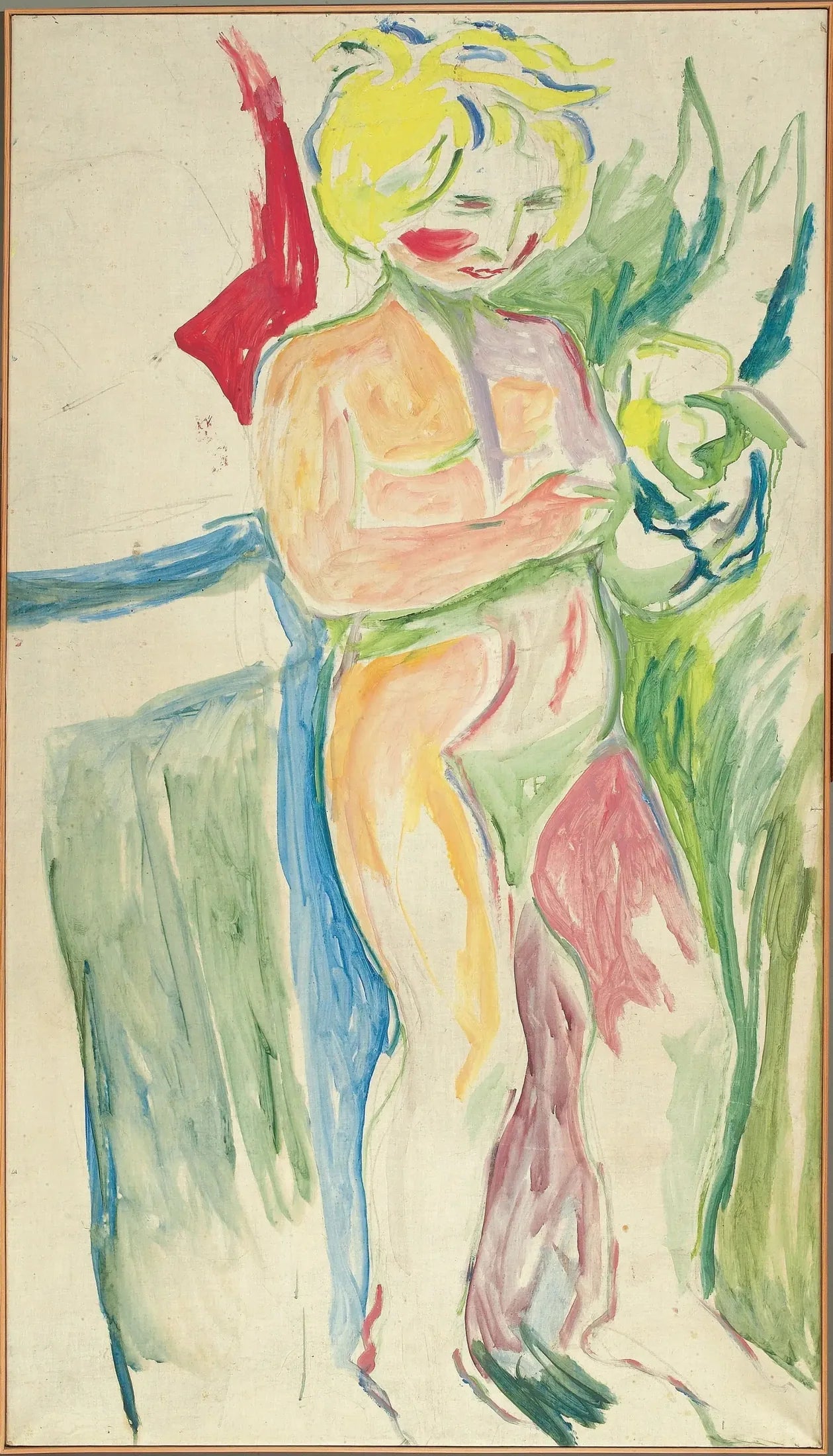 Alma Mater : enfant debout - Edvard Munch image 1 reproduction artisanale de tableau