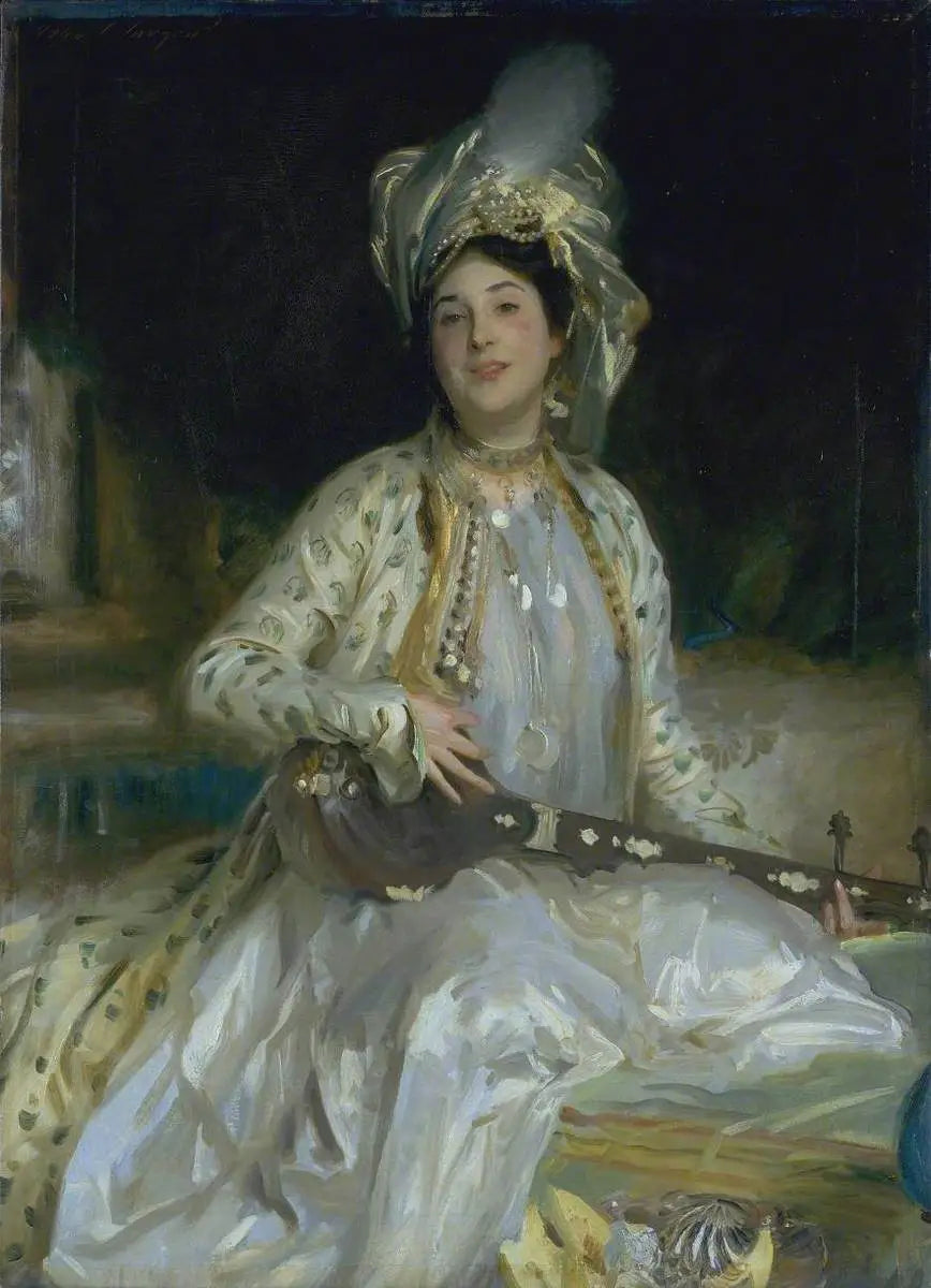 Almina, fille d'Asher Wertheimer - John Singer Sargent image 1 tableau peint à l’huile sur toile