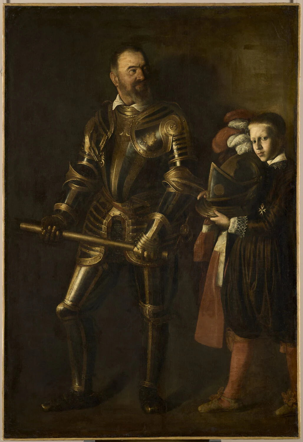 Alof de Wignacourt (1547-1622), grand maître de l'Ordre de Malte de 1601 à 1622, et son page - Caravaggio Caravage