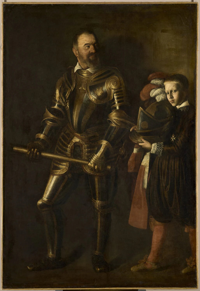 Alof de Wignacourt (1547-1622), grand maître de l'Ordre de Malte de 1601 à 1622, et son page - Caravaggio Caravage