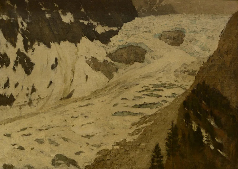 Alpes. Neige - Isaac Levitan image 1 copie de tableau peinte à la main