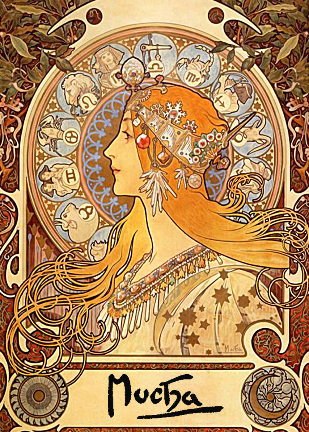 Zodiac - Alfons Mucha