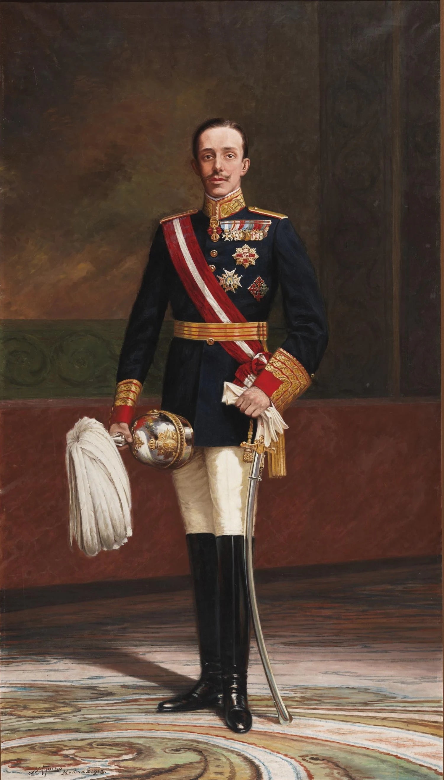 Alphonse XIII en uniforme de capitaine général - Nicolás Aquino