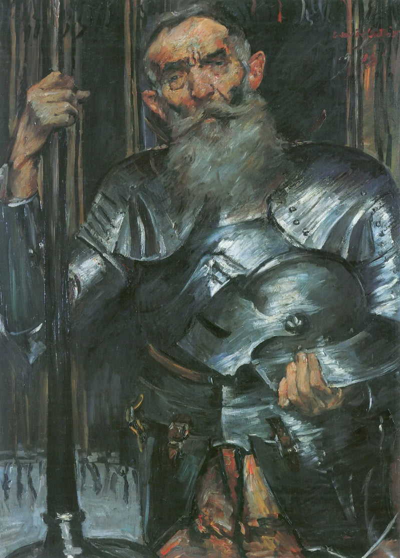 Alter Mann in Ritterrüstung - Lovis Corinth