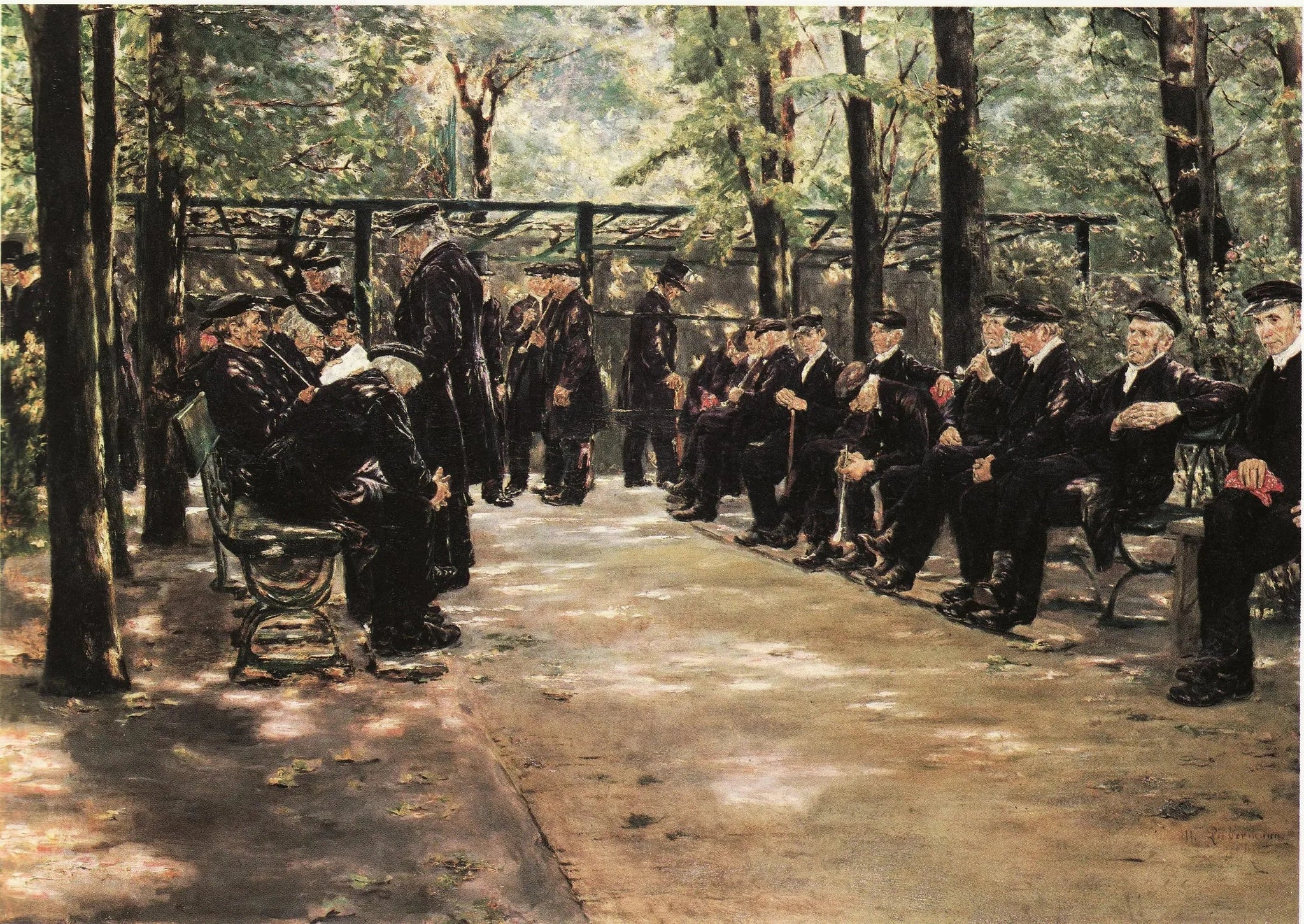Altmännerhaus in Amsterdam - Max Liebermann image 1 reproduction de peinture à l’huile