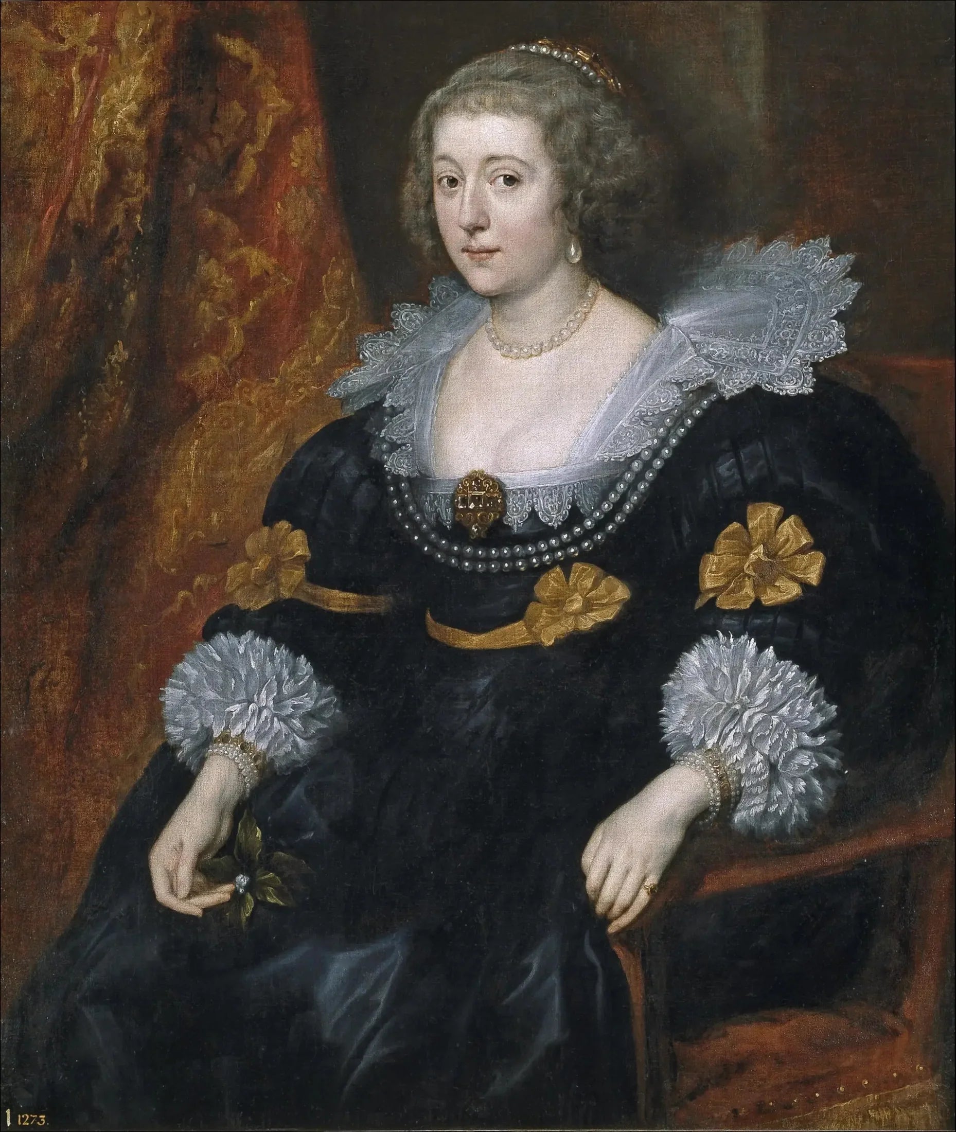 Amalia de Solms-Braunfels - Antoine van Dyck image 1 reproduction d’œuvre d’art à l’huile