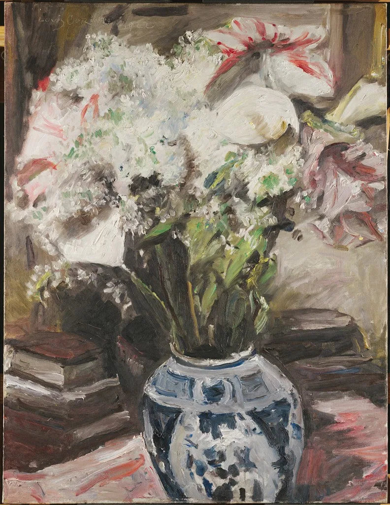 Amaryllis, arums et lilas - Lovis Corinth image 1 reproduction réalisée par Alpha Reproduction