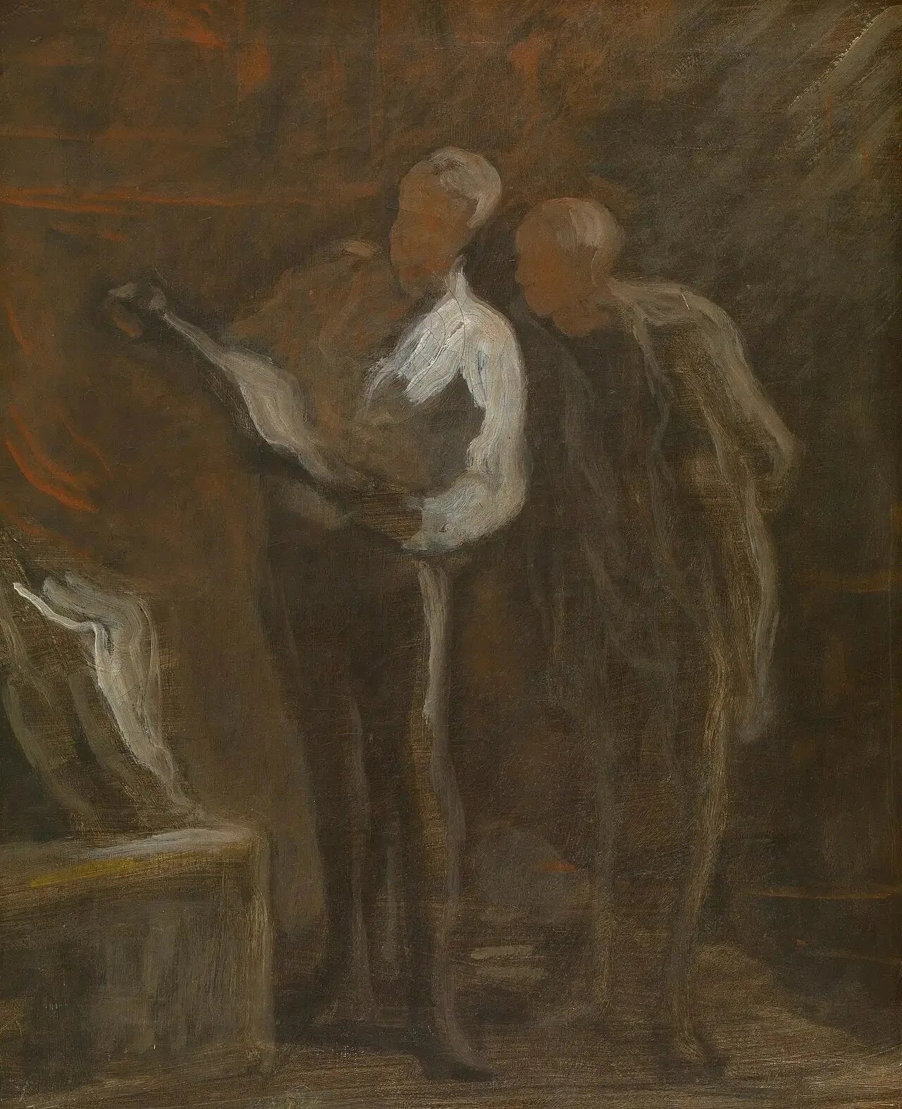 Amateurs d’estampes - Honoré Daumier image 1 copie peinte à la main à l’huile