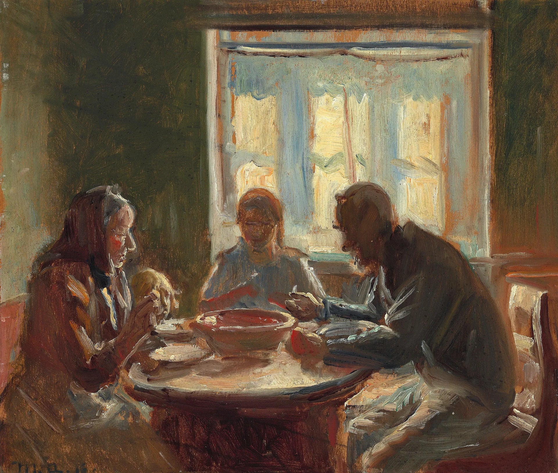 Ambiance matinale. - Michael Peter Ancher image 1 reproduction artisanale de tableau