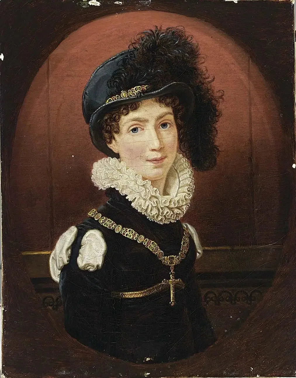Amélie de Leuchtenberg, future impératrice du Brésil (1812-1873) - Joseph Karl Stieler image 1 reproduction de peinture à l’huile