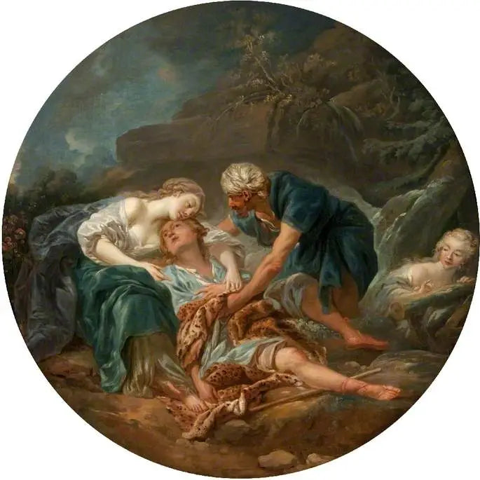 Amintas ressuscité par Sylvia - François Boucher image 1 copie peinte à la main à l’huile