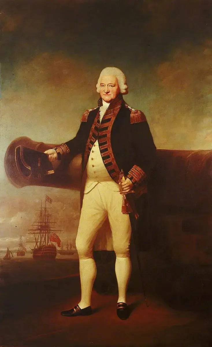 Amiral Sir Charles Saunders (1713?-1775) - Joshua Reynolds image 1 tableau peint à l’huile sur toile