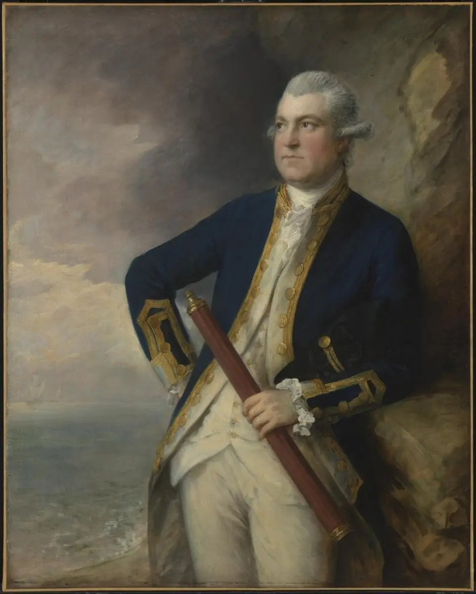 Amiral Sir Charles Thompson, baronnet - Thomas Gainsborough image 1 reproduction d’œuvre d’art à l’huile