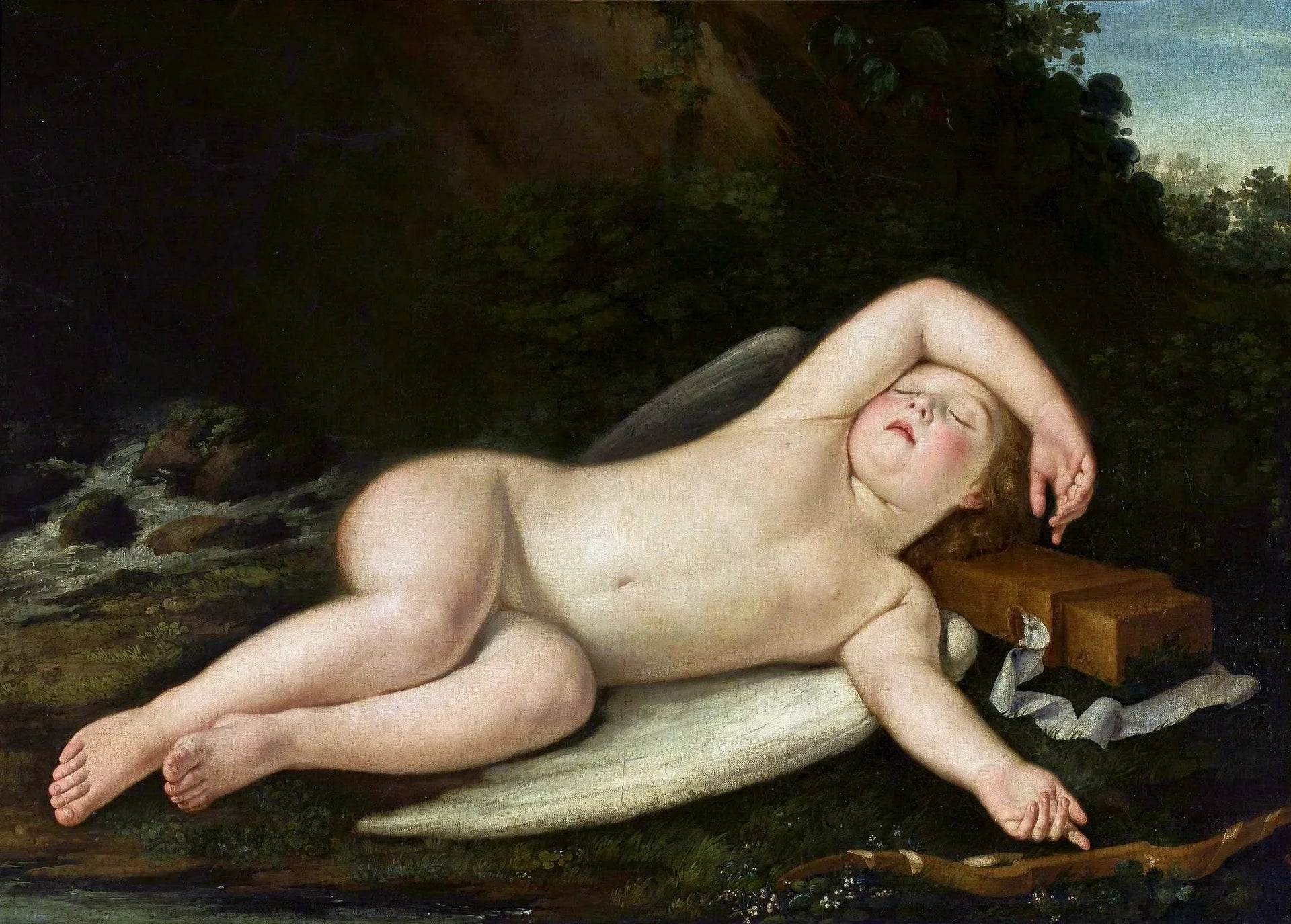 Amour endormi. - Francesco Albani image 1 reproduction d’œuvre d’art à l’huile