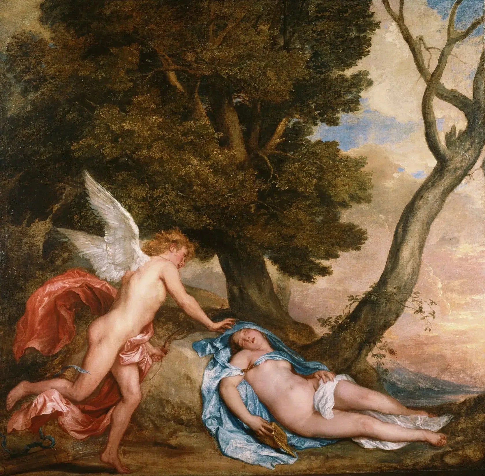 Amour et Psyché - Antoine van Dyck image 1 reproduction artisanale de tableau