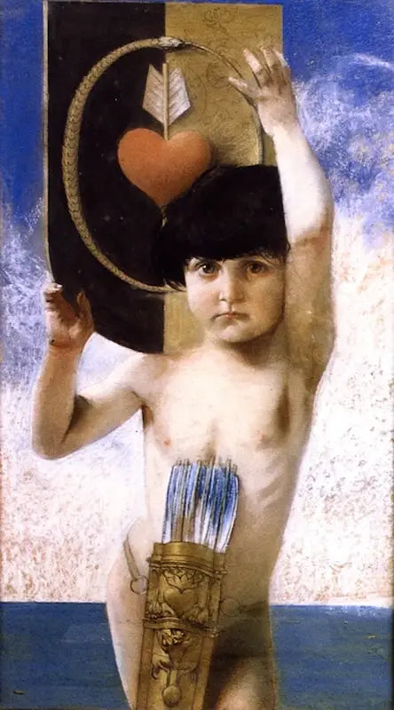 Amour - Franz von Stuck image 1 copie de tableau peinte à la main