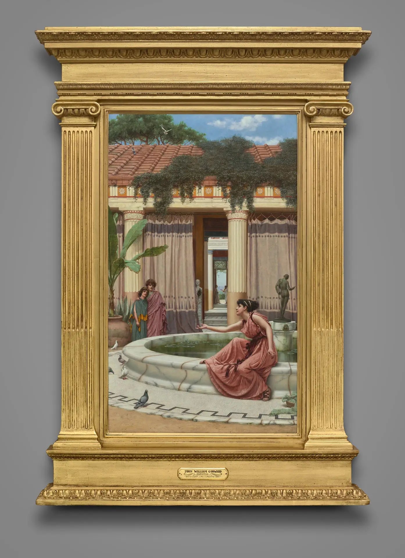 Amusement innocent - John William Godward image 1 copie peinte à la main à l’huile