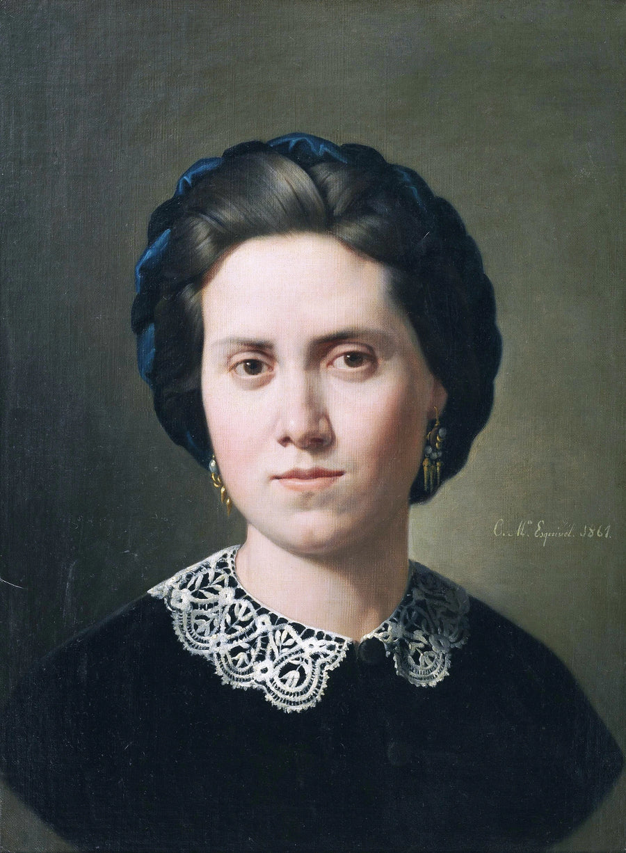 Ana Hiráldez Bruna, épouse du peintre - Carlos Esquivel y Rivas
