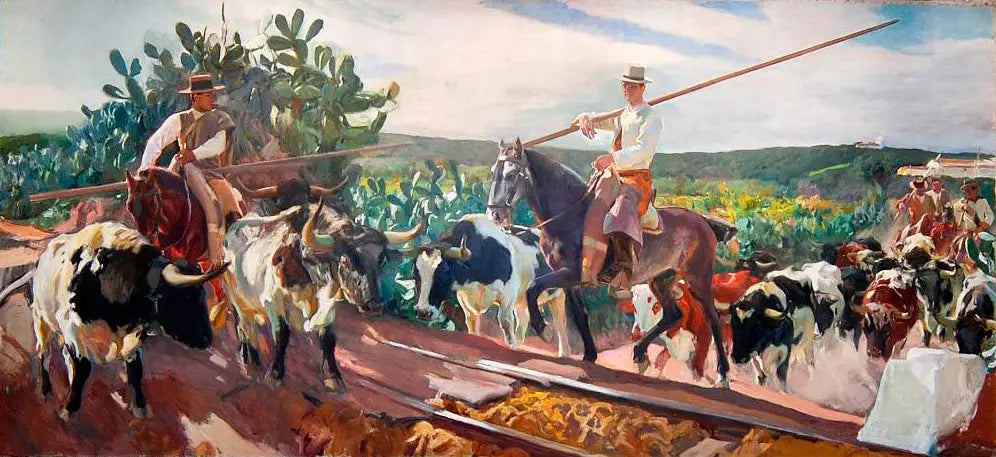 Andalousie, El Encierro - Joaquín Sorolla image 1 tableau peint à l’huile sur toile
