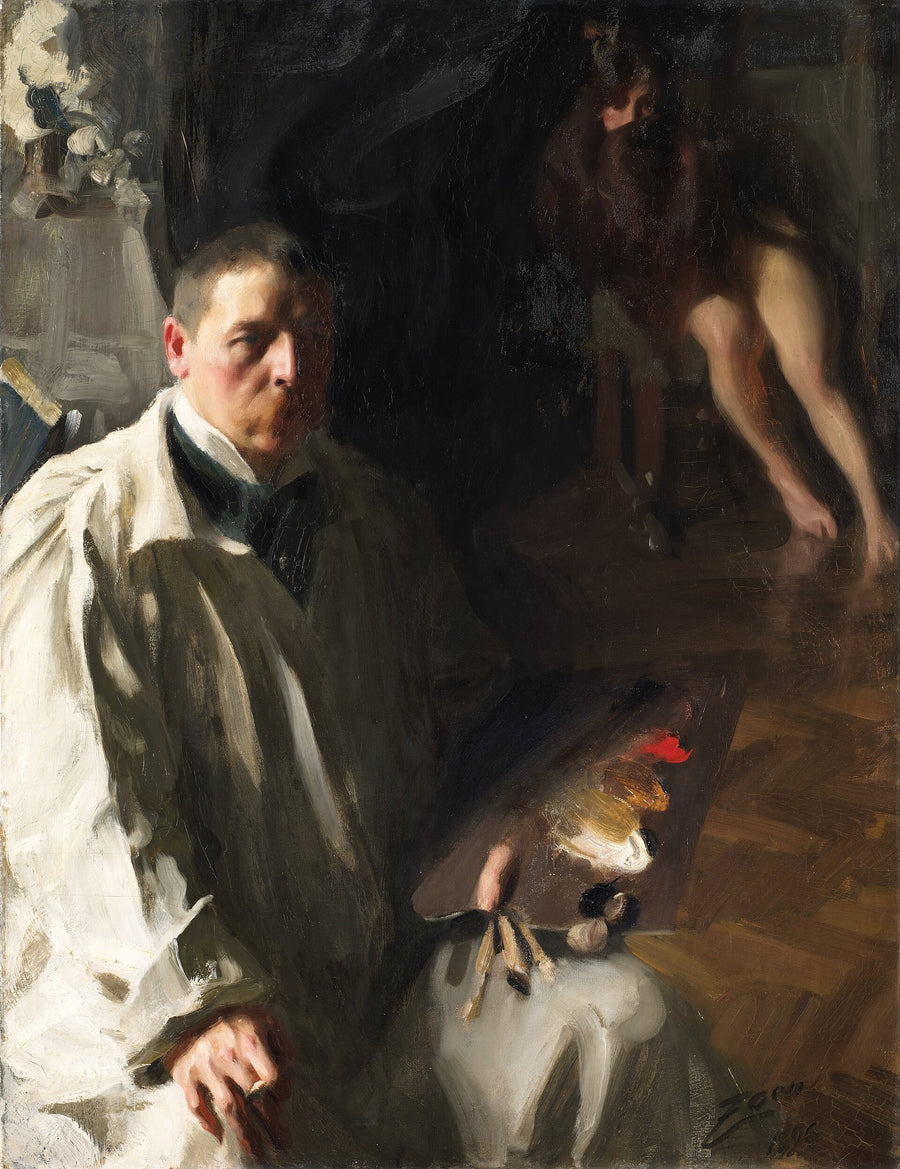 Autoportrait avec modèle - Anders Zorn