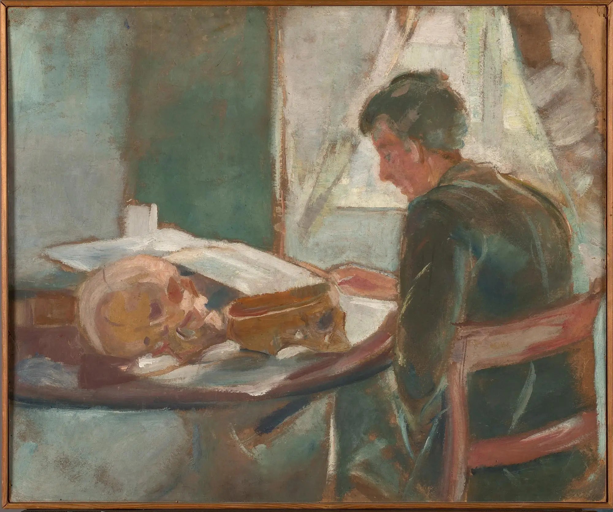 Andreas Munch étudiant en anatomie - Edvard Munch image 1 reproduction artisanale de tableau