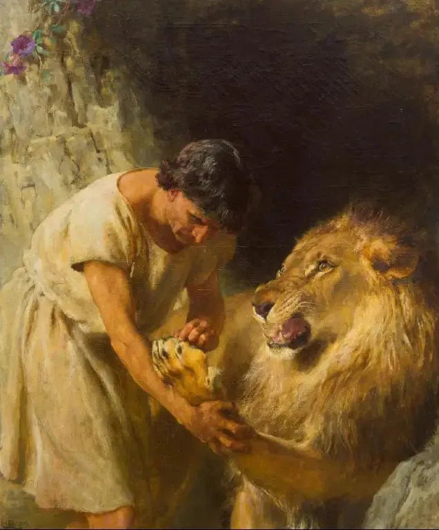 Androclès et le Lion - Briton Rivière image 1 reproduction artisanale de tableau