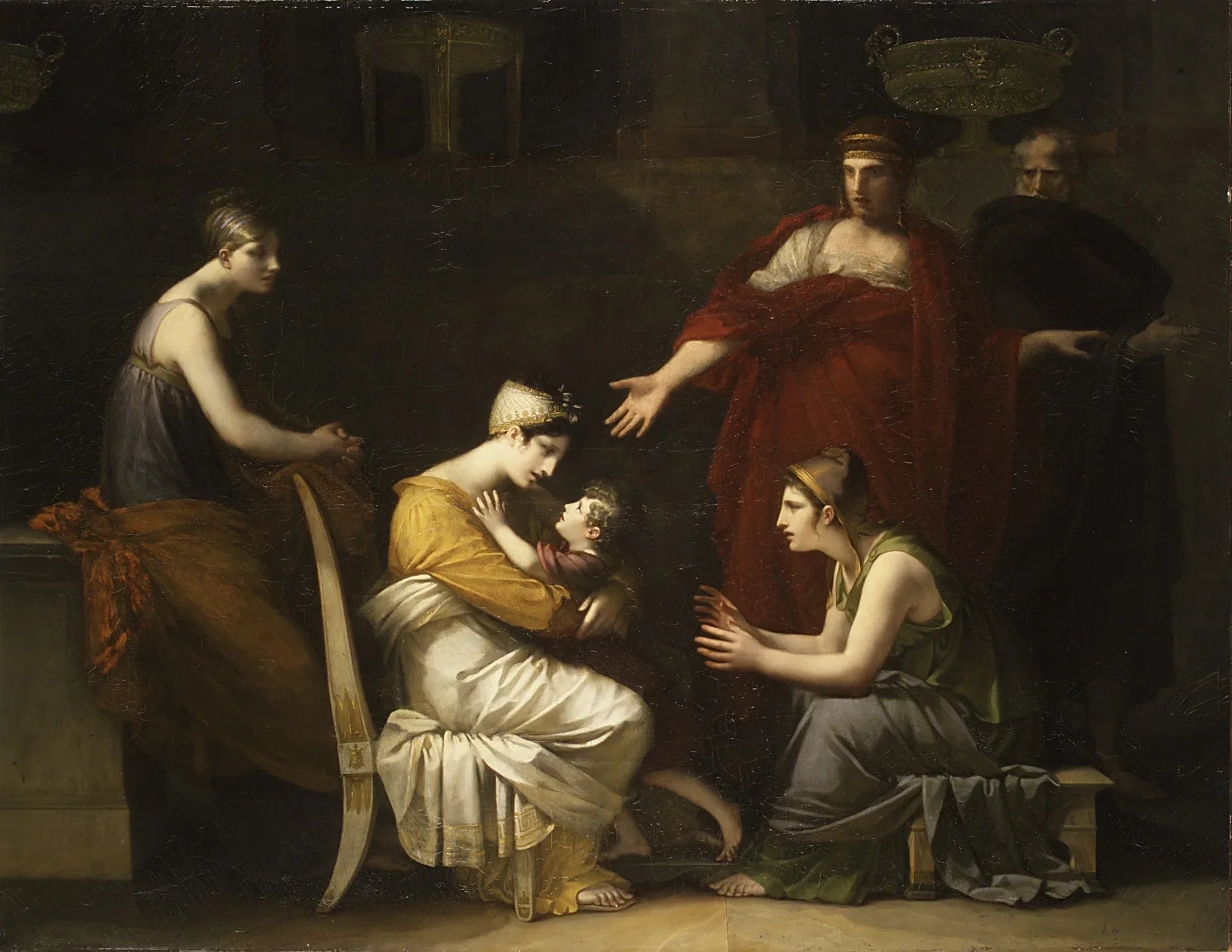 Andromache and Astyanax - Pierre-Paul Prud'hon image 1 copie peinte à la main à l’huile
