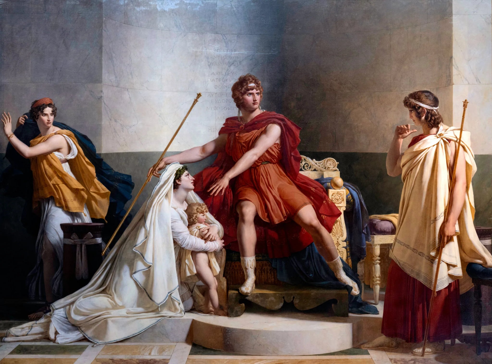Andromaque et Pyrrhus - Pierre-Narcisse Guérin image 1 reproduction artisanale de tableau