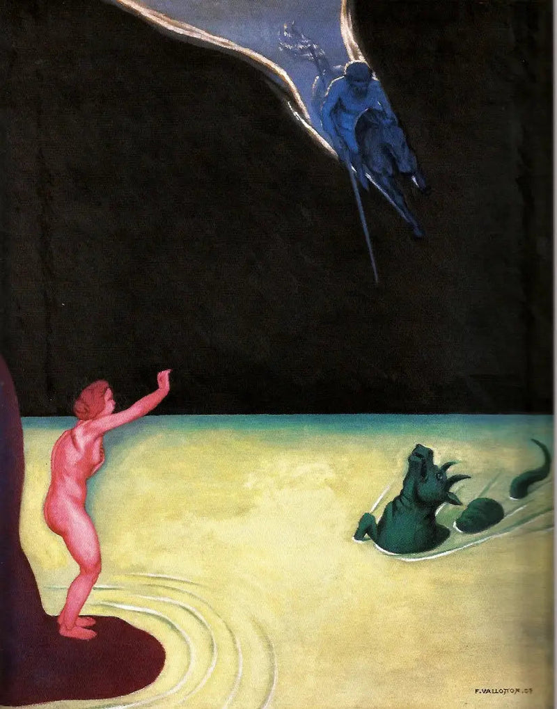 Andromède debout et Persée - Félix Vallotton