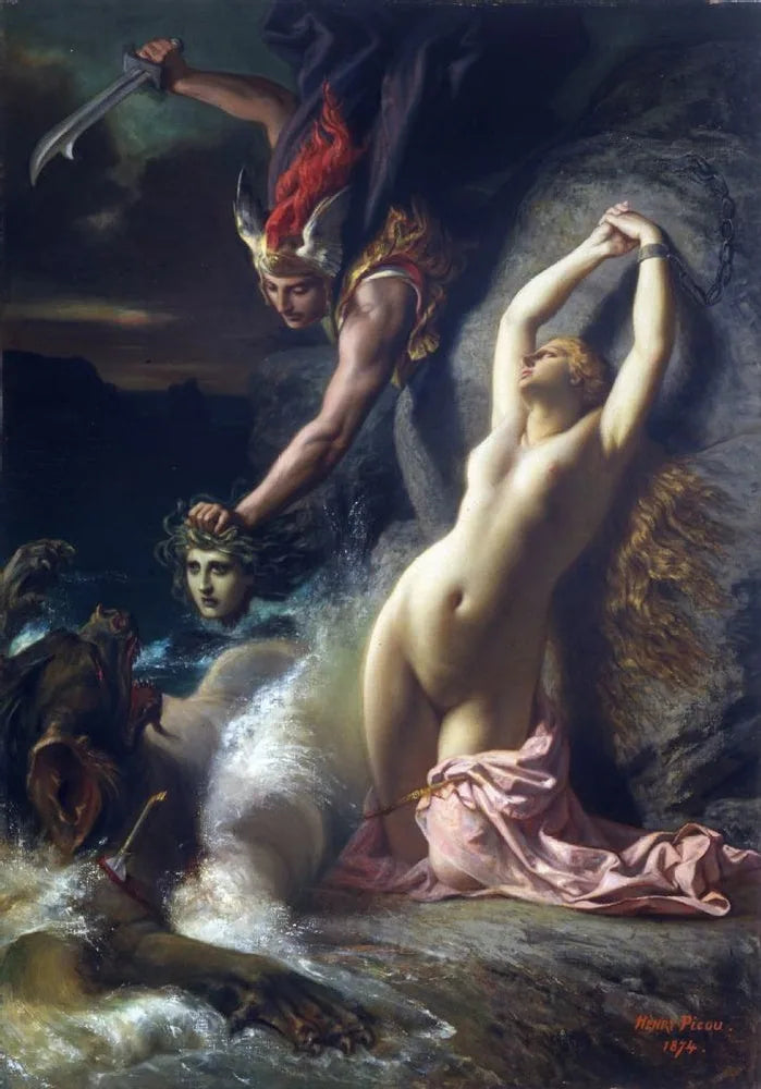 Andromède enchaînée à un rocher - Henri-Pierre Picou image 1 copie de tableau peinte à la main