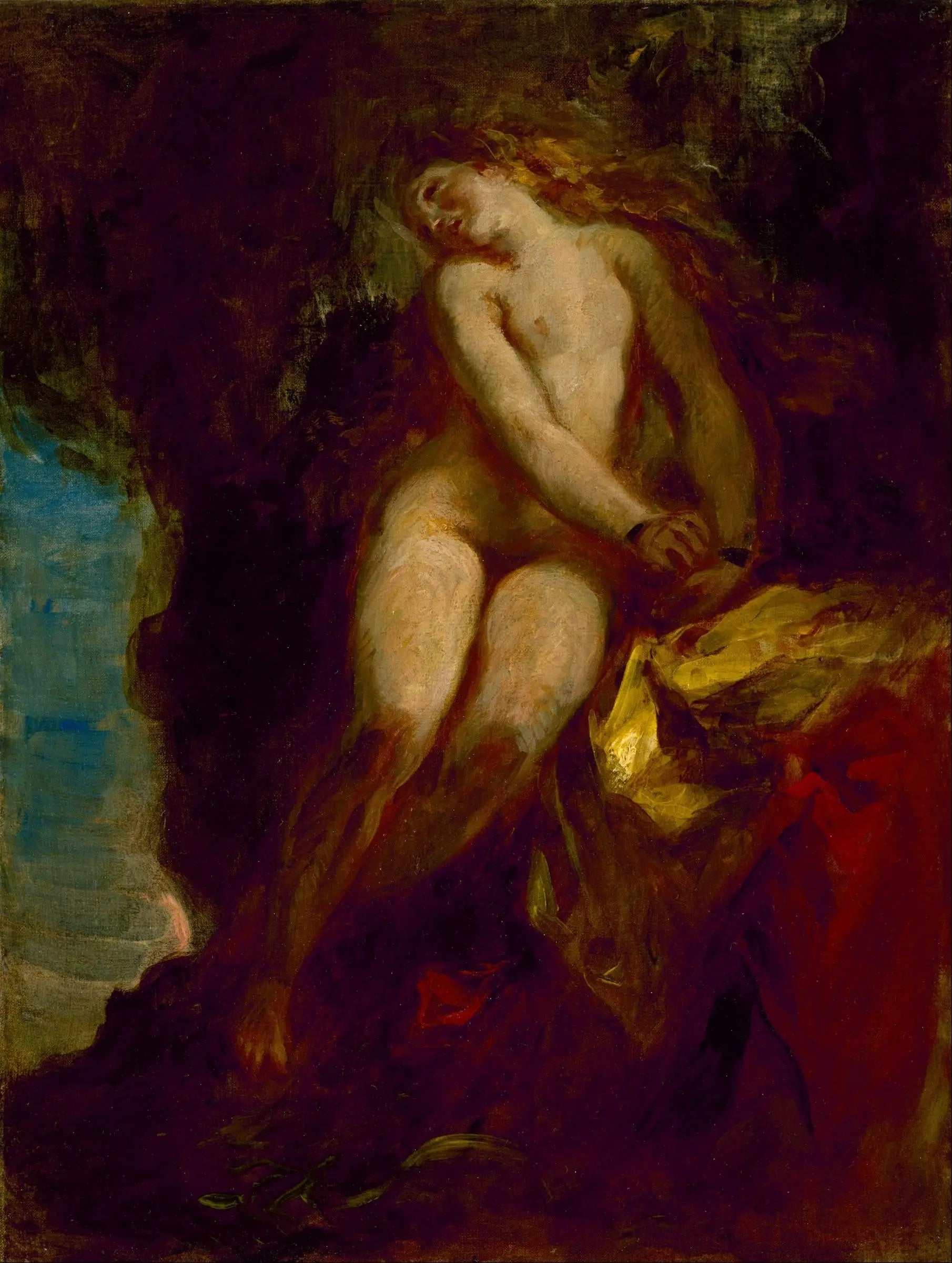 Andromède - Eugène Delacroix image 1 reproduction d’œuvre d’art à l’huile