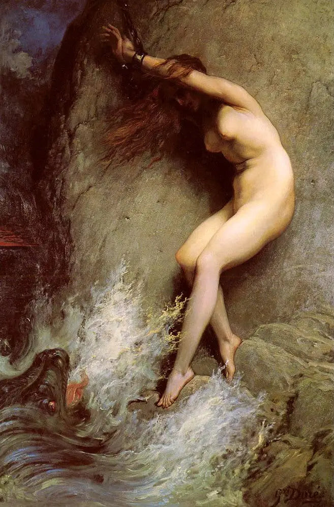 Andromède - Gustave Doré image 1 copie de tableau peinte à la main