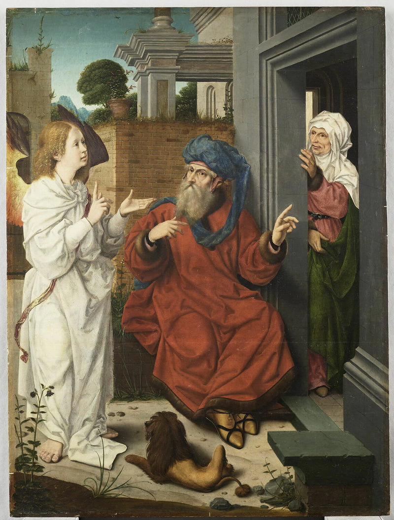 L'Ange annonçant à Abraham la naissance d'un fils - Jan Provost