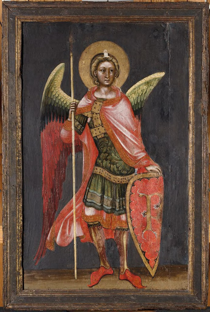 Ange armé (Principatus) - Guariento di Arpo image 1 tableau peint à l’huile sur toile