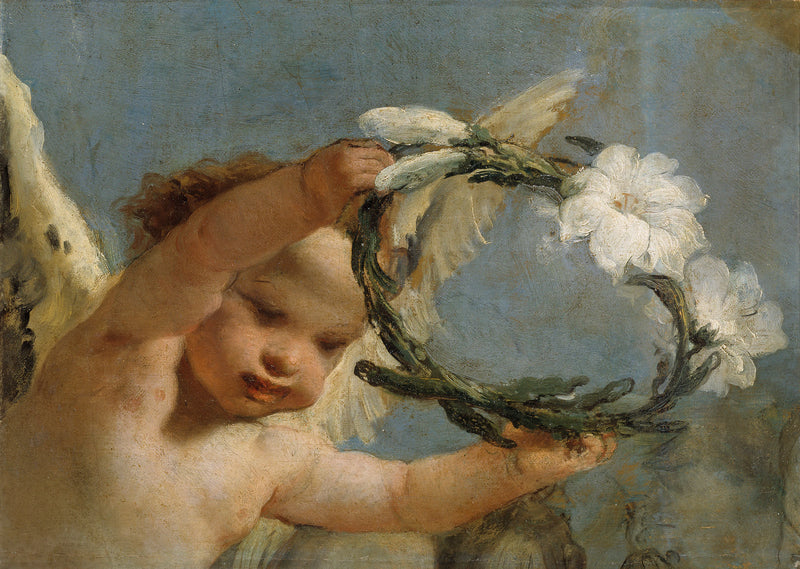 Ange avec une couronne de lys - Giambattista Tiepolo