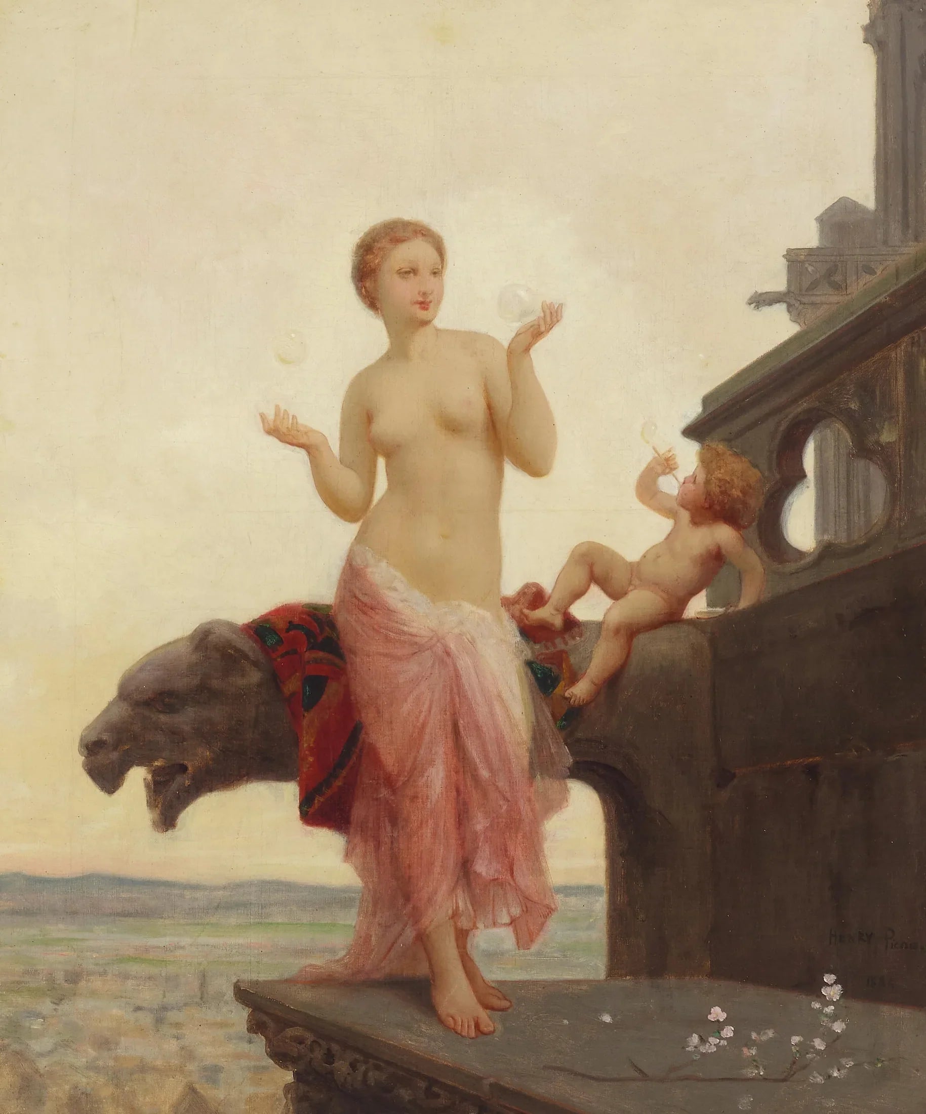 Ange de l'Amour - Henri-Pierre Picou image 1 reproduction de peinture à l’huile