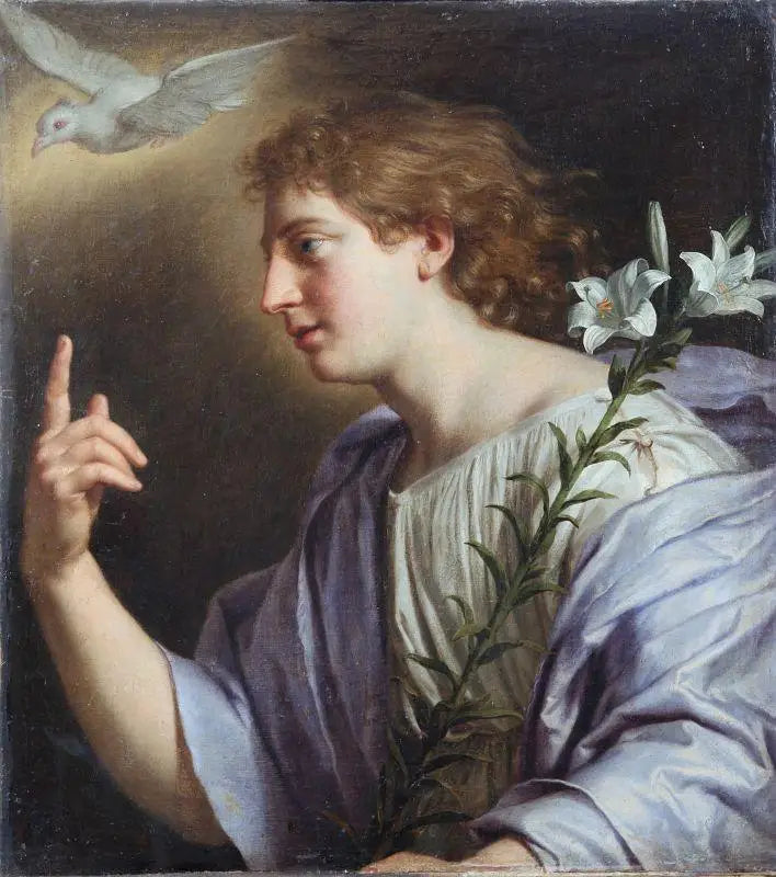 Ange de l'Annonciation - Philippe de Champaigne image 1 reproduction artisanale de tableau
