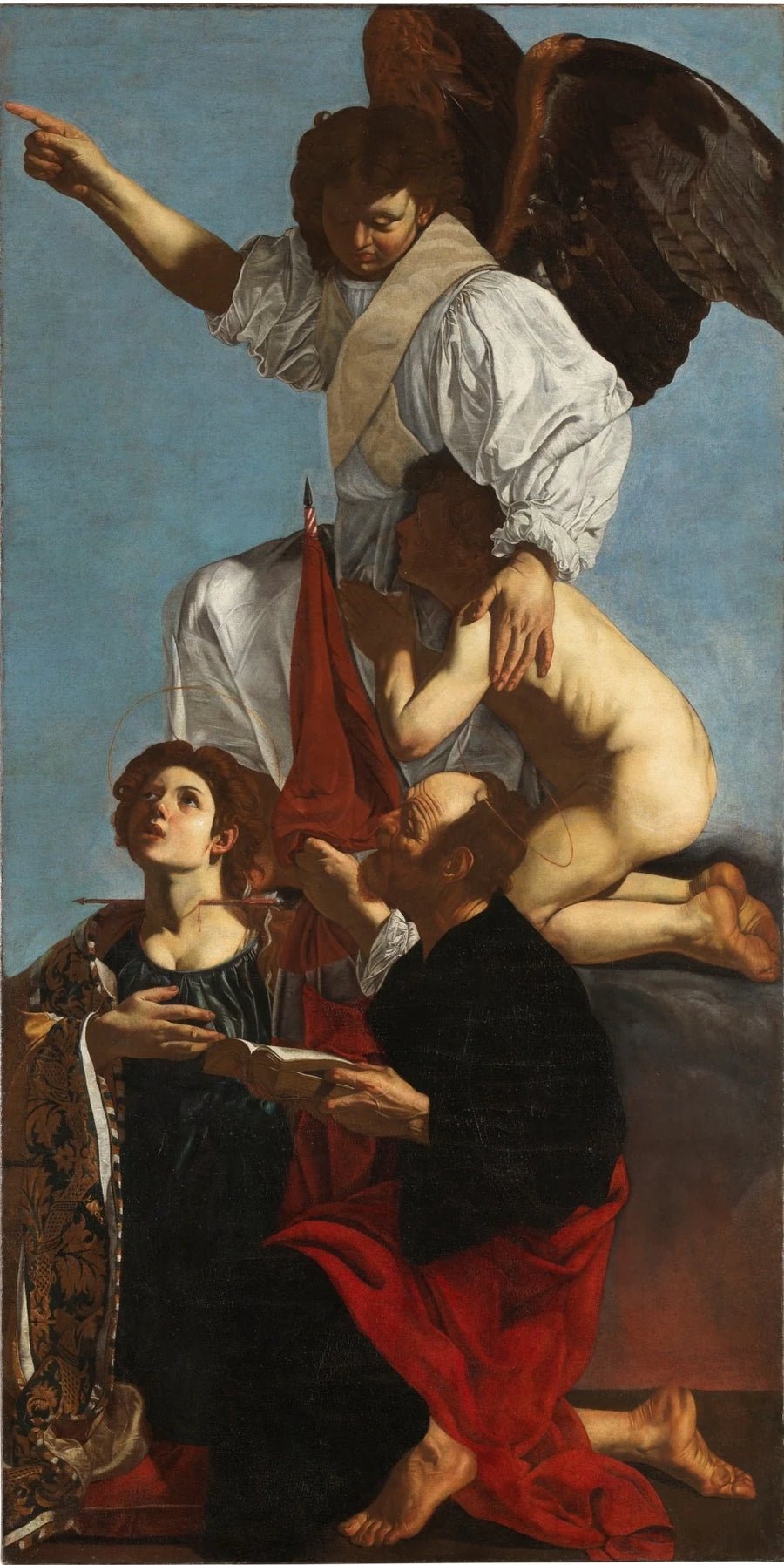 L'Ange Gardien, Sainte Ursule et Saint Thomas - Cecco del Caravaggio