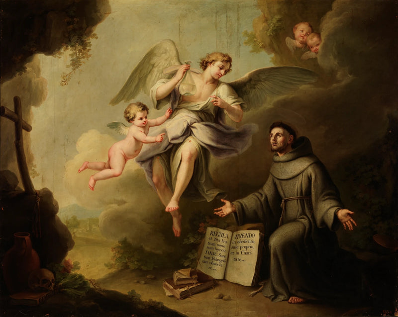 Un ange réconfortant saint François - Manuel de la Cruz