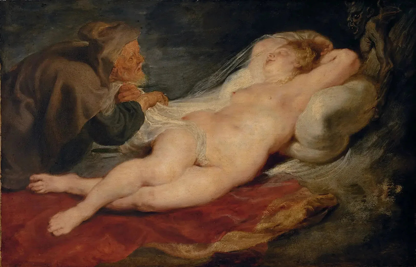 Angélique et l'Ermite - Peter Paul Rubens image 1 reproduction de peinture à l’huile